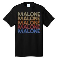 Malone Retro Vintage Style Name Tall T-Shirt