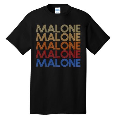 Malone Retro Vintage Style Name Tall T-Shirt