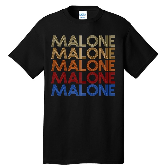 Malone Retro Vintage Style Name Tall T-Shirt