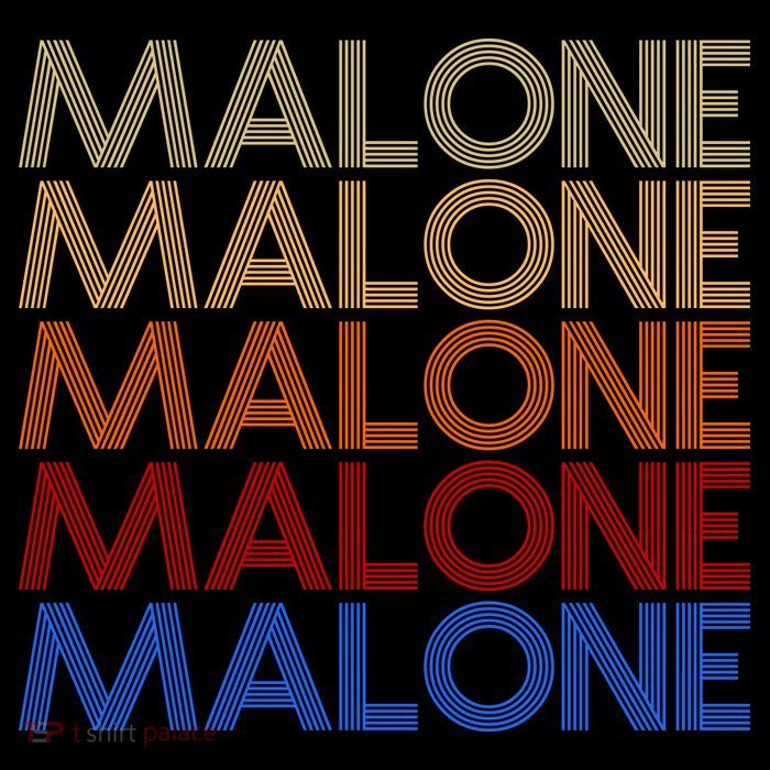 Malone Retro Vintage Style Name Tall T-Shirt