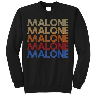 Malone Retro Vintage Style Name Tall Sweatshirt