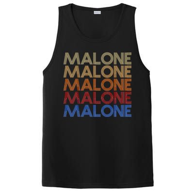 Malone Retro Vintage Style Name PosiCharge Competitor Tank