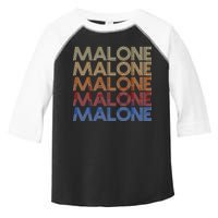 Malone Retro Vintage Style Name Toddler Fine Jersey T-Shirt