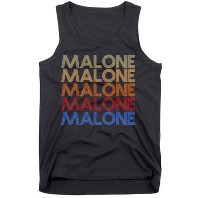 Malone Retro Vintage Style Name Tank Top