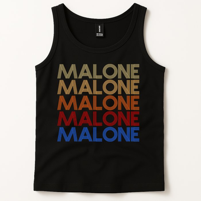 Malone Retro Vintage Style Name Tank Top