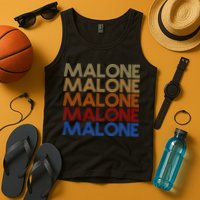 Malone Retro Vintage Style Name Tank Top