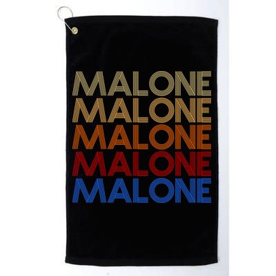 Malone Retro Vintage Style Name Golf Towel