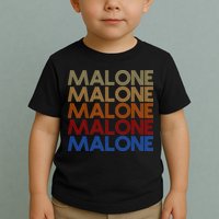 Malone Retro Vintage Style Name Toddler T-Shirt