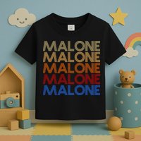 Malone Retro Vintage Style Name Toddler T-Shirt