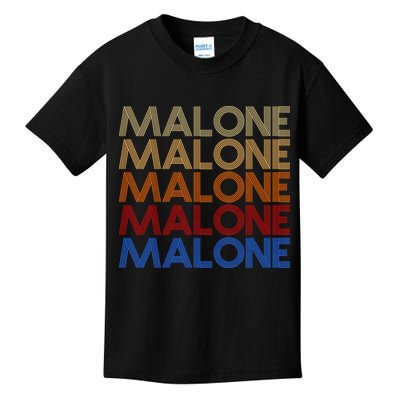 Malone Retro Vintage Style Name Kids T-Shirt