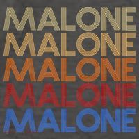 Malone Retro Vintage Style Name Vector Backpack