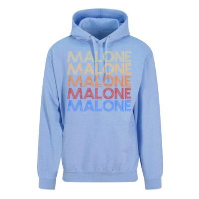 Malone Retro Vintage Style Name Unisex Surf Hoodie