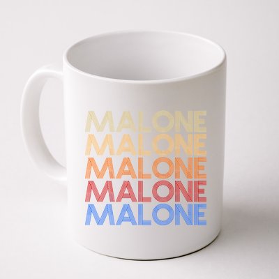 Malone Retro Vintage Style Name Coffee Mug