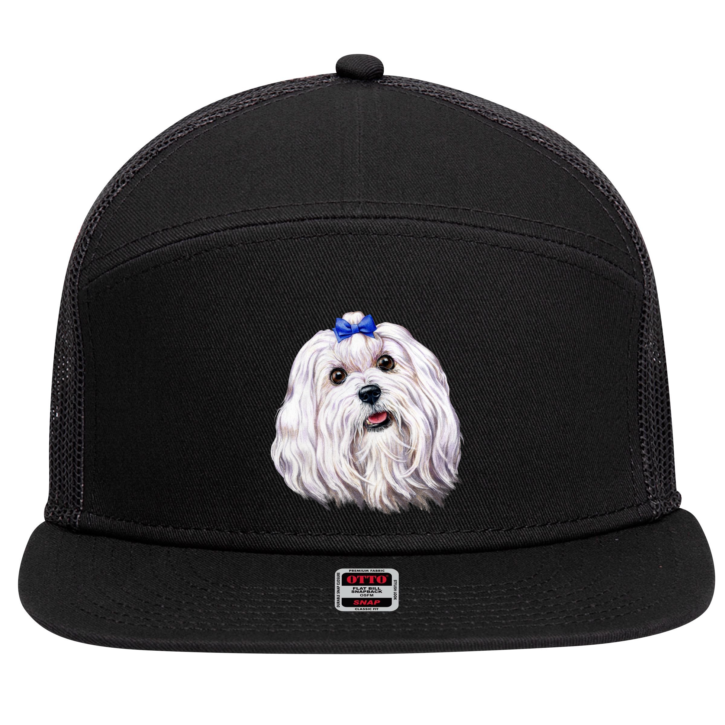 Maltese 7 Panel Mesh Trucker Snapback Hat