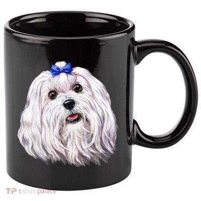 Maltese 11oz C Handle Ceramic Mug
