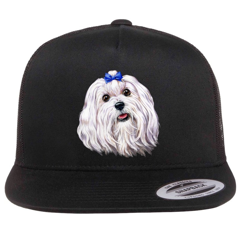 Maltese Flat Bill Trucker Hat