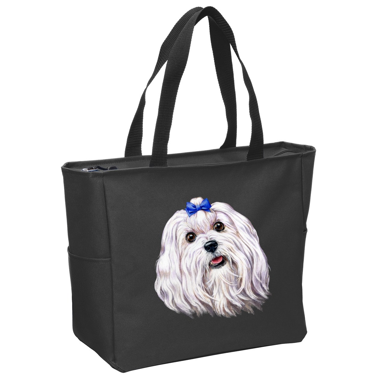 Maltese Zip Tote Bag