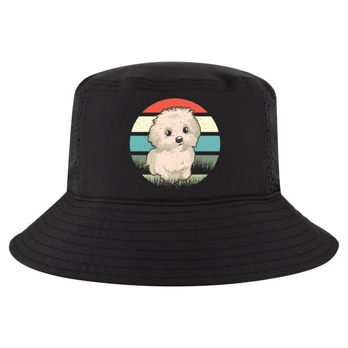 Maltese Dog Retro Cool Comfort Performance Bucket Hat
