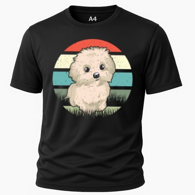 Maltese Dog Retro Performance Shirt