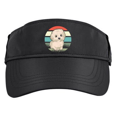 Maltese Dog Retro Adult Drive Performance Visor