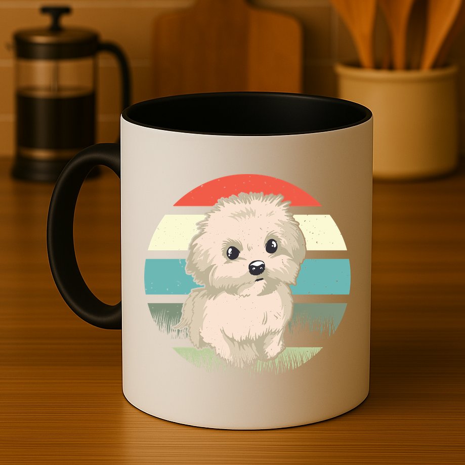 Maltese Dog Retro Mug