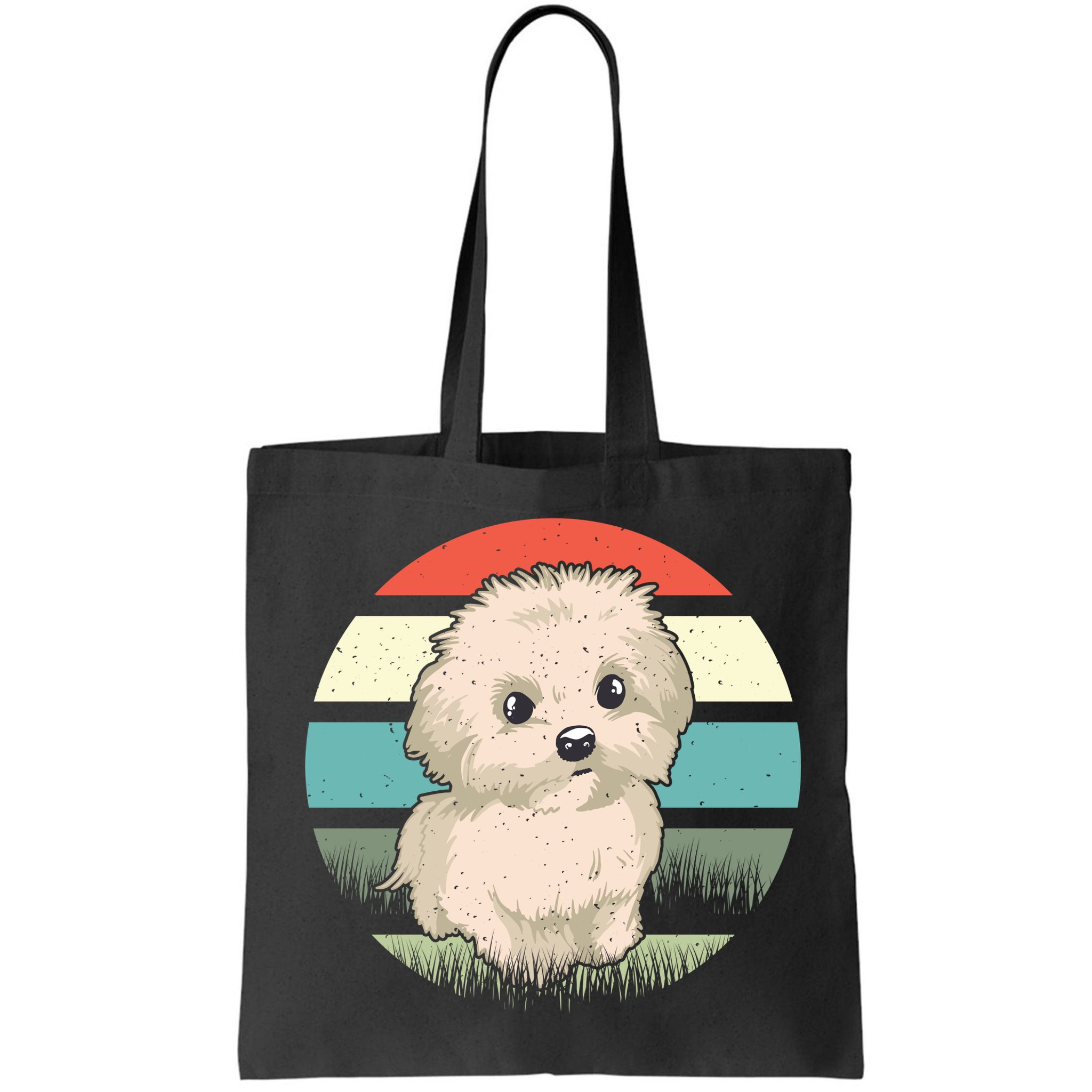 Maltese Dog Retro Bag