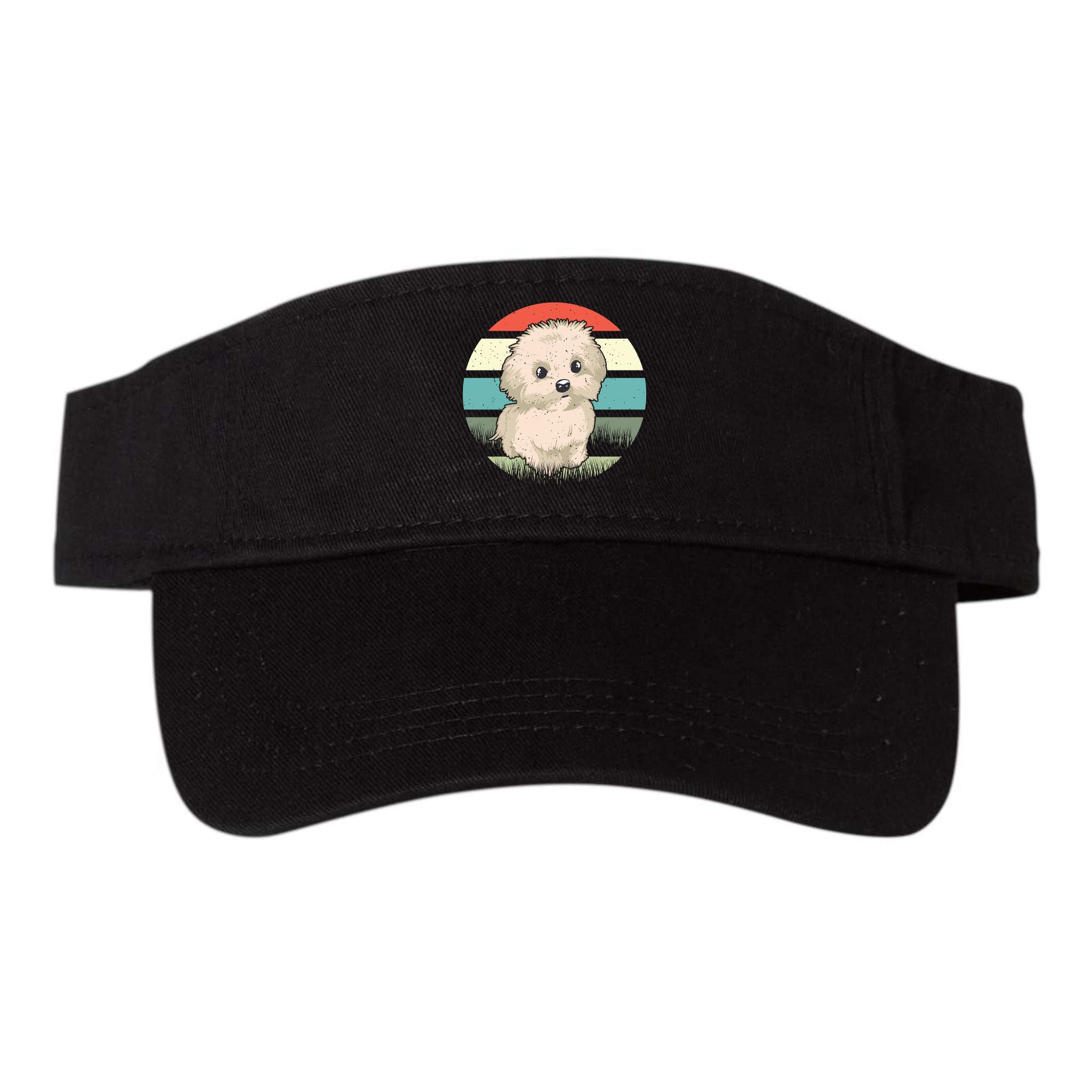 Maltese Dog Retro Visor