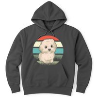 Maltese Dog Retro Hoodie