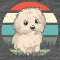 Maltese Dog Retro Hoodie