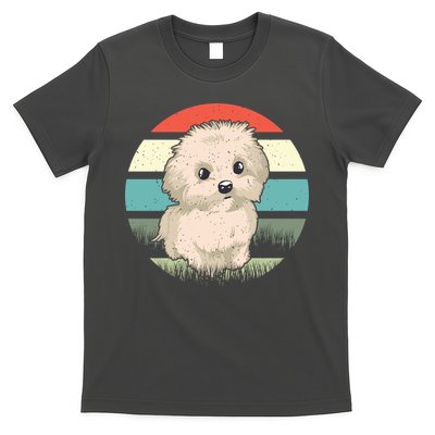 Maltese Dog Retro T-Shirt