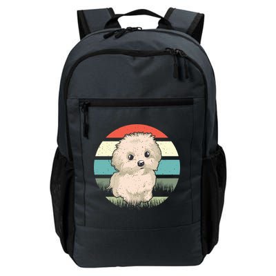 Maltese Dog Retro Backpack