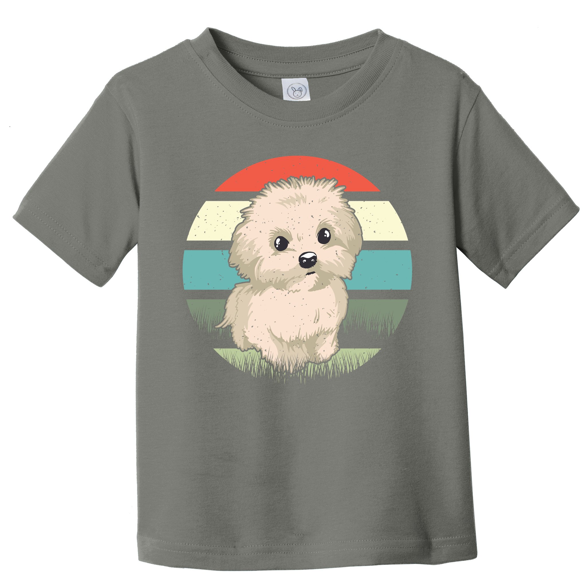 Maltese Dog Retro Toddler T-Shirt