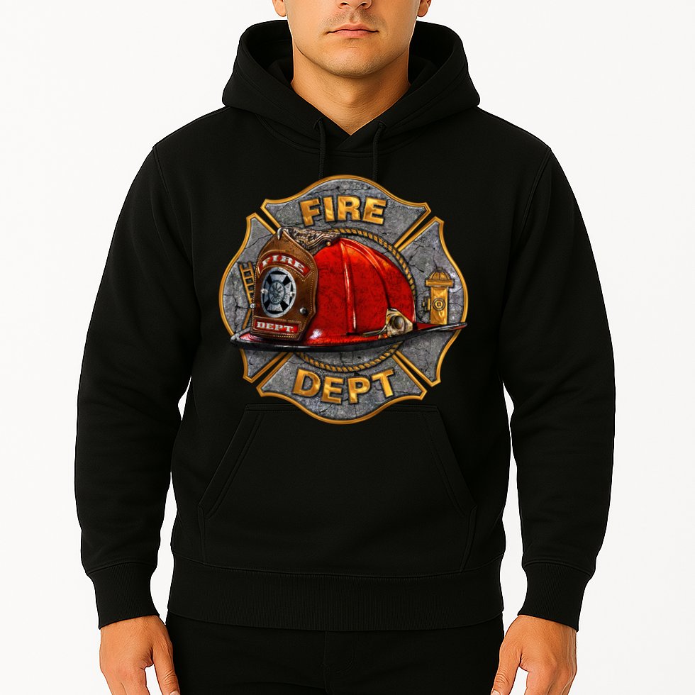Maltese Fire Dept. Helmet Hoodie