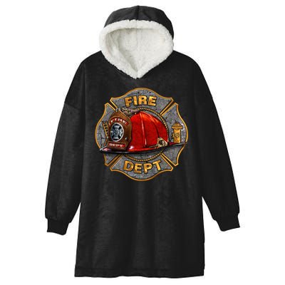 Maltese Fire Dept. Helmet Hooded Wearable Blanket