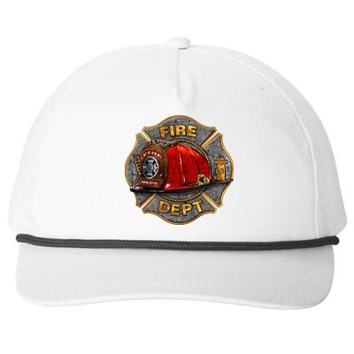 Maltese Fire Dept. Helmet Snapback Five-Panel Rope Hat