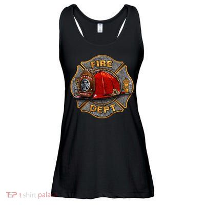 Maltese Fire Dept. Helmet Ladies Essential Flowy Tank