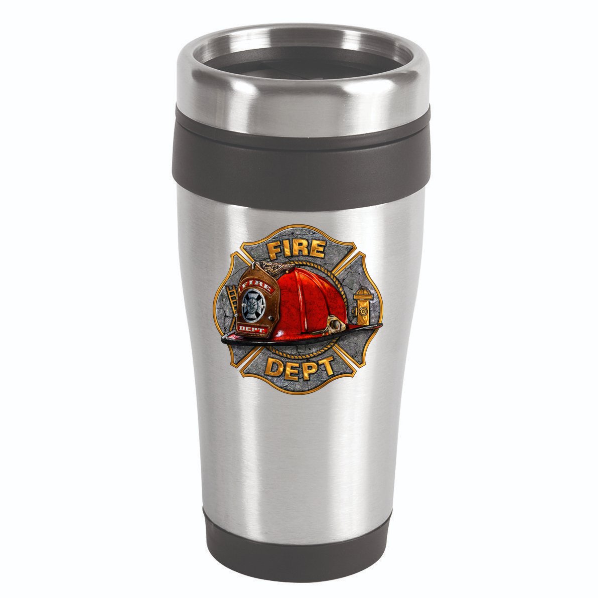Maltese Fire Dept. Helmet 16oz Travel Tumbler
