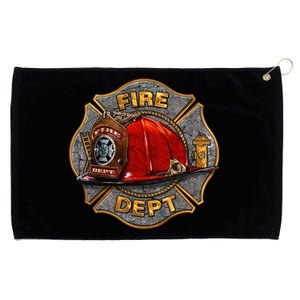 Maltese Fire Dept. Helmet Grommeted Golf Towel