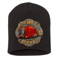Maltese Fire Dept. Helmet Short Acrylic Beanie