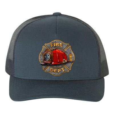 Maltese Fire Dept. Helmet Yupoong Adult 5-Panel Trucker Hat