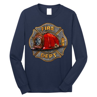 Maltese Fire Dept. Helmet Long Sleeve Shirt