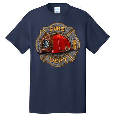 Maltese Fire Dept. Helmet Tall T-Shirt