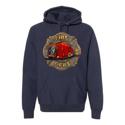 Maltese Fire Dept. Helmet Premium Hoodie