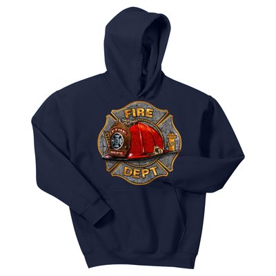 Maltese Fire Dept. Helmet Kids Hoodie