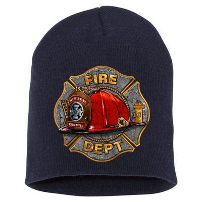 Maltese Fire Dept. Helmet Short Acrylic Beanie