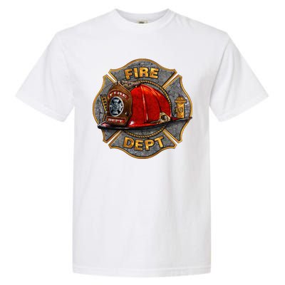 Maltese Fire Dept. Helmet Garment-Dyed Heavyweight T-Shirt