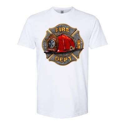 Maltese Fire Dept. Helmet Softstyle CVC T-Shirt