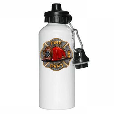 Maltese Fire Dept. Helmet Aluminum Water Bottle