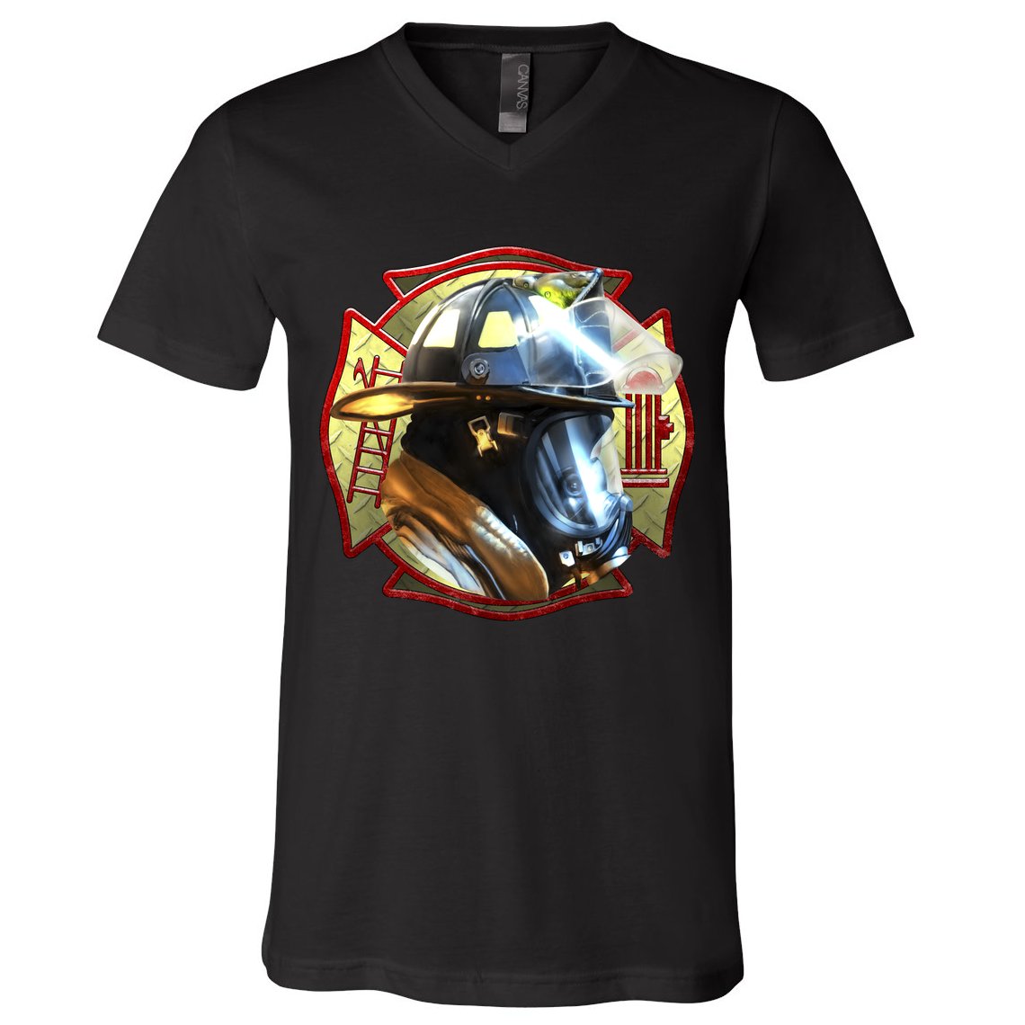 Maltese Fireman V-Neck T-Shirt