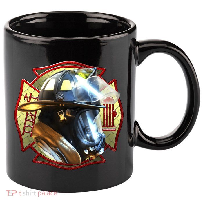 Maltese Fireman 11oz C Handle Ceramic Mug